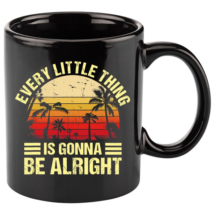 Every Little Thing Is Gonna Be Alright Jamaica Wo Gift 11oz C Handle Ceramic Mug