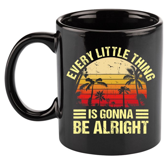 Every Little Thing Is Gonna Be Alright Jamaica Wo Gift 11oz C Handle Ceramic Mug