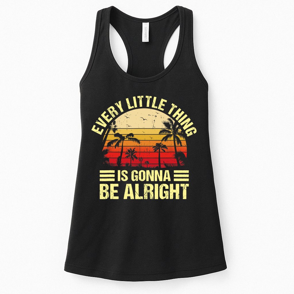 Every Little Thing Is Gonna Be Alright Jamaica Wo Gift Womens Tank Top