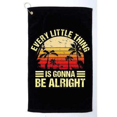 Every Little Thing Is Gonna Be Alright Jamaica Wo Gift Golf Towel