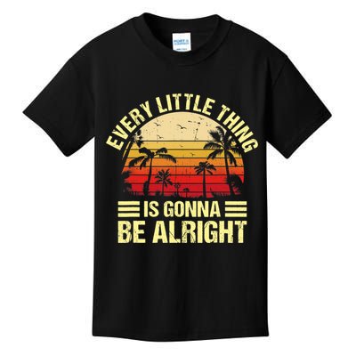 Every Little Thing Is Gonna Be Alright Jamaica Wo Gift Kids T-Shirt