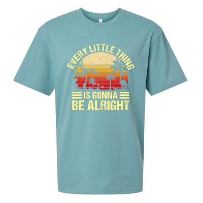 Every Little Thing Is Gonna Be Alright Jamaica Wo Gift Sueded Cloud Jersey T-Shirt