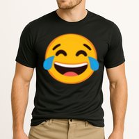 Emoticon Laughing Tears Face With Tears Of Joy Gift Cooling Performance Crew T-Shirt