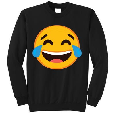 Emoticon Laughing Tears Face With Tears Of Joy Gift Sweatshirt