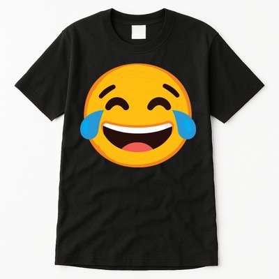 Emoticon Laughing Tears Face With Tears Of Joy Gift Tall T-Shirt