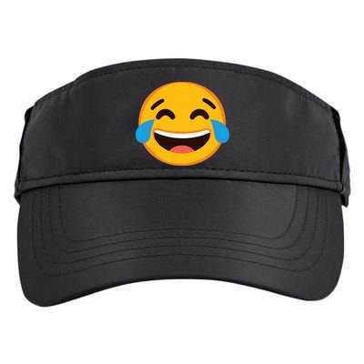 Emoticon Laughing Tears Face With Tears Of Joy Gift Adult Drive Performance Visor