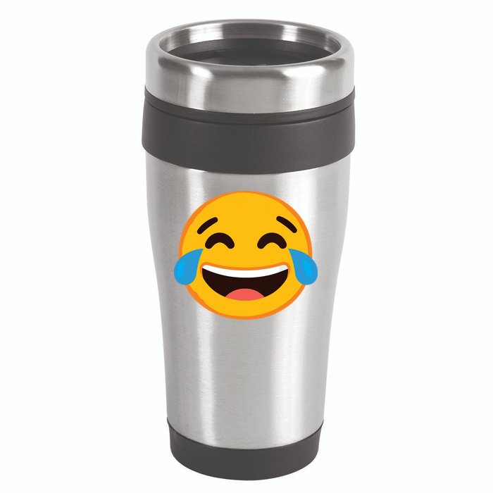 Emoticon Laughing Tears Face With Tears Of Joy Gift 16oz Travel Tumbler