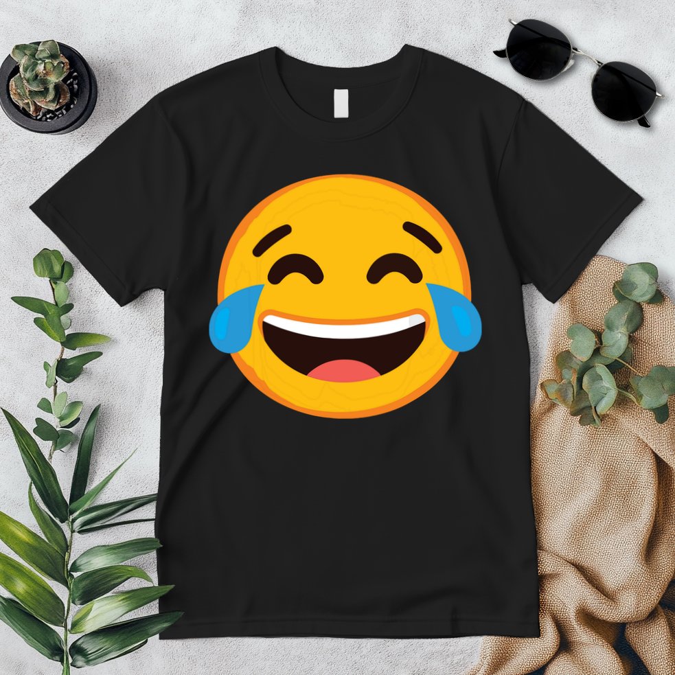 Emoticon Laughing Tears Face With Tears Of Joy Gift Premium T-Shirt