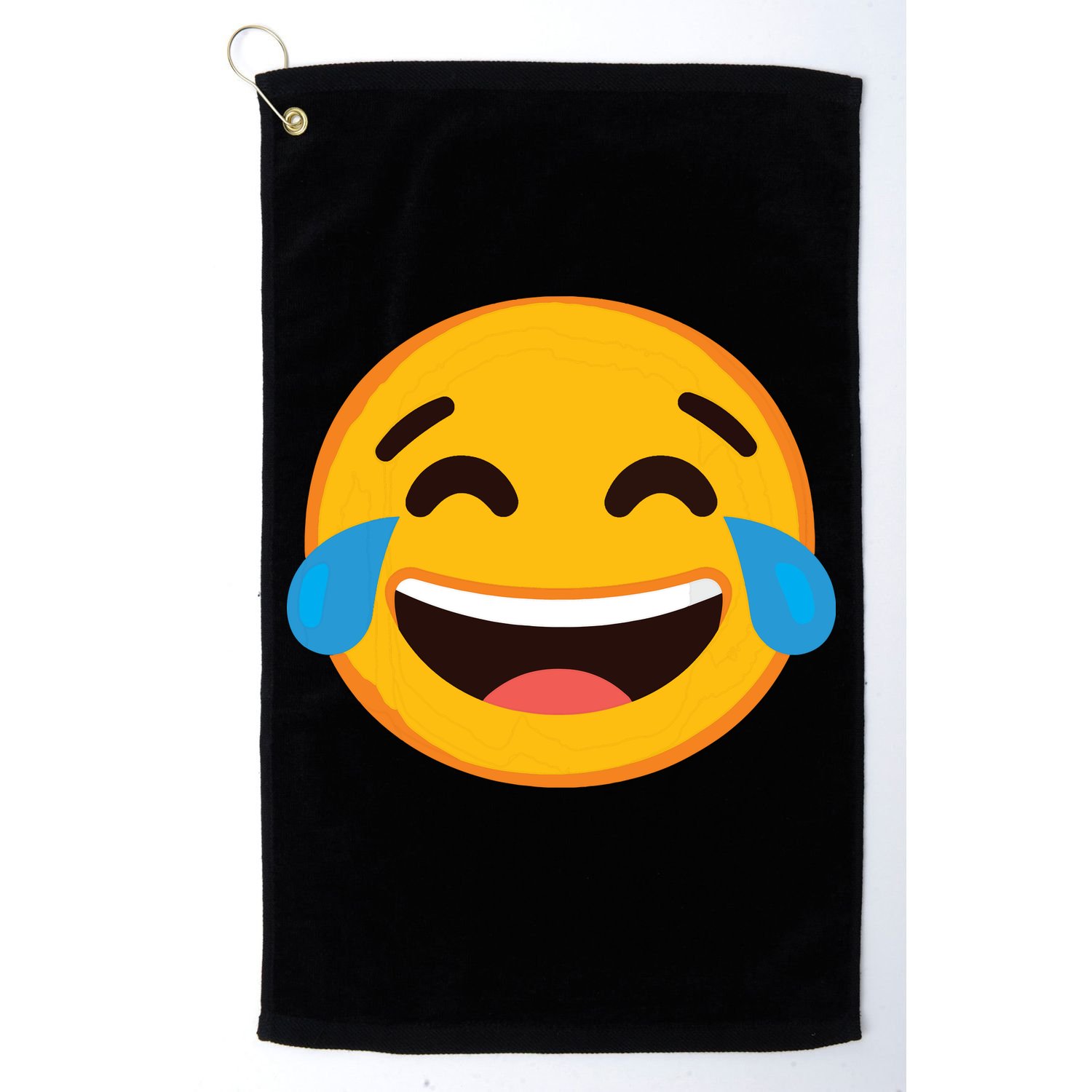 Emoticon Laughing Tears Face With Tears Of Joy Gift Golf Towel
