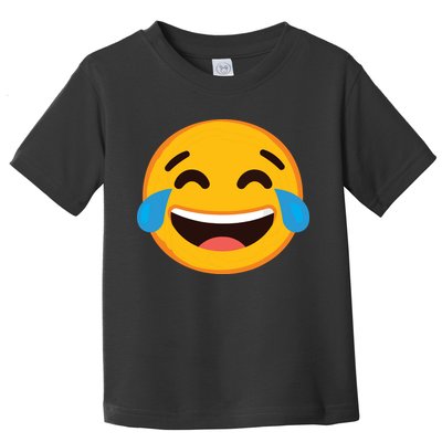 Emoticon Laughing Tears Face With Tears Of Joy Gift Toddler T-Shirt