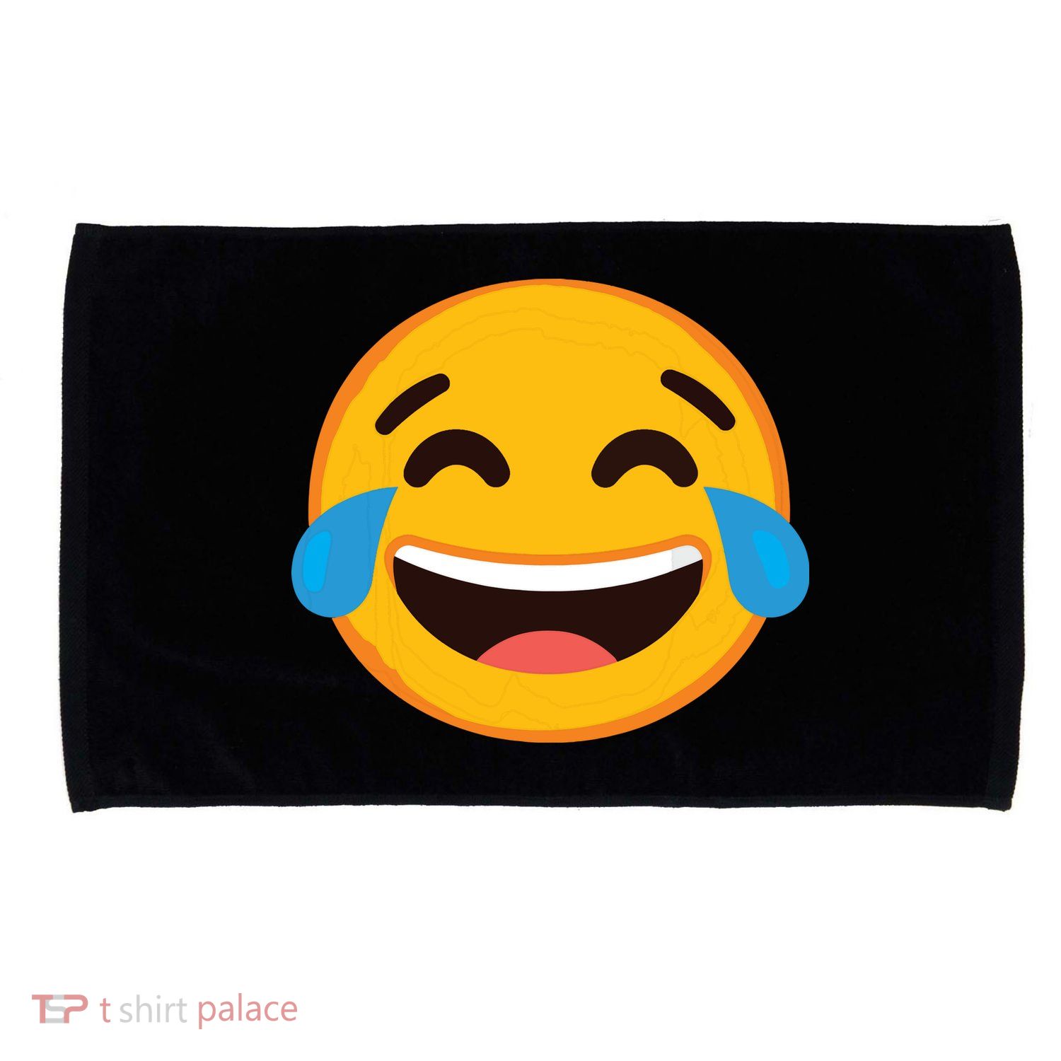 Emoticon Laughing Tears Face With Tears Of Joy Gift Microfiber Hand Towel