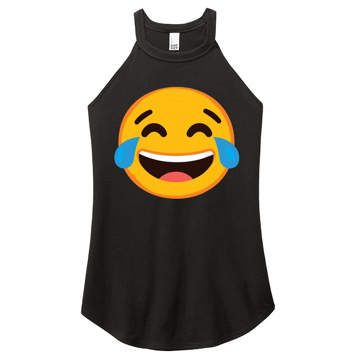 Emoticon Laughing Tears Face With Tears Of Joy Gift Women's Perfect Tri Rocker Tank