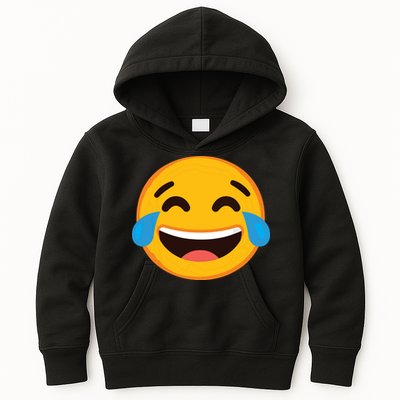 Emoticon Laughing Tears Face With Tears Of Joy Gift Kids Hoodie