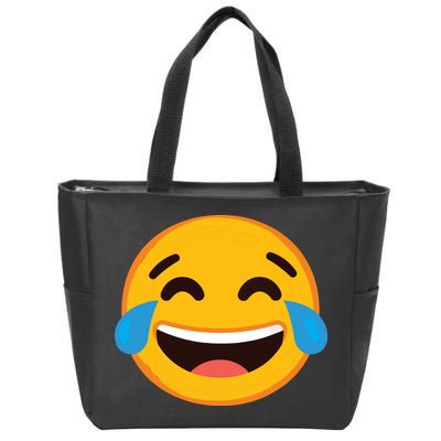 Emoticon Laughing Tears Face With Tears Of Joy Gift Zip Tote Bag