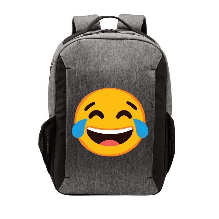 Emoticon Laughing Tears Face With Tears Of Joy Gift Vector Backpack