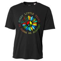 Every Little Thing Is Gonna Be Alright Hippie Flower Cooling Performance Crew T-Shirt