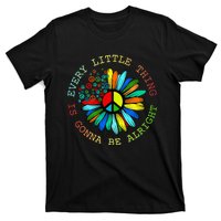 Every Little Thing Is Gonna Be Alright Hippie Flower T-Shirt