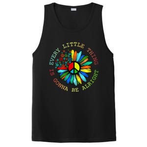 Every Little Thing Is Gonna Be Alright Hippie Flower PosiCharge Competitor Tank