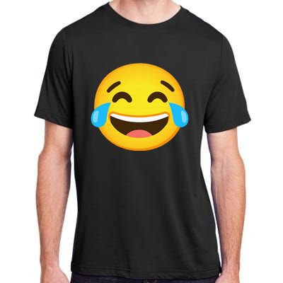 Emoticon Laughing Tears Face With Tears Of Joy Gift Adult ChromaSoft Performance T-Shirt