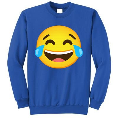 Emoticon Laughing Tears Face With Tears Of Joy Gift Sweatshirt