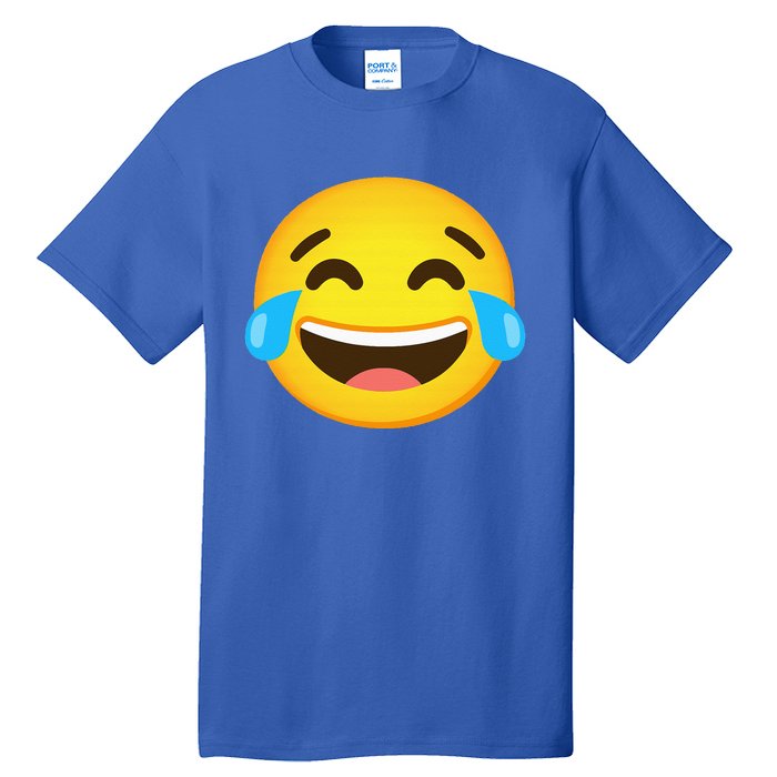 Emoticon Laughing Tears Face With Tears Of Joy Gift Tall T-Shirt