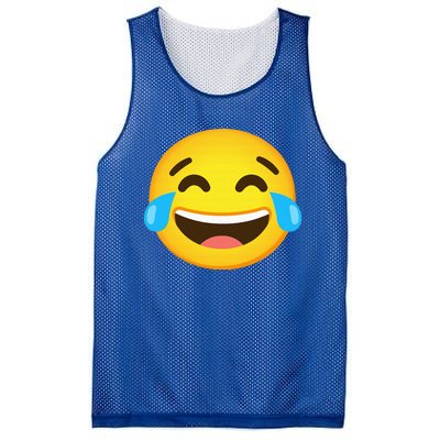 Emoticon Laughing Tears Face With Tears Of Joy Gift Mesh Reversible Basketball Jersey Tank