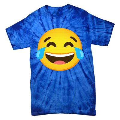 Emoticon Laughing Tears Face With Tears Of Joy Gift Tie-Dye T-Shirt