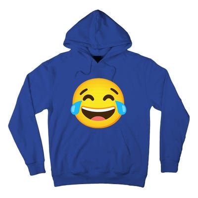 Emoticon Laughing Tears Face With Tears Of Joy Gift Tall Hoodie