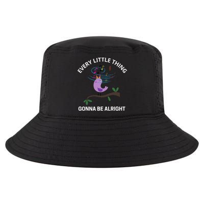 Every Little Thing Is Gonna Be Alright Singing Bird Yogis Cool Comfort Performance Bucket Hat