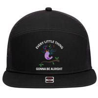 Every Little Thing Is Gonna Be Alright Singing Bird Yogis 7 Panel Mesh Trucker Snapback Hat