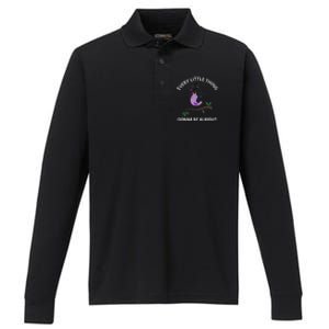 Every Little Thing Is Gonna Be Alright Singing Bird Yogis Performance Long Sleeve Polo