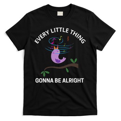 Every Little Thing Is Gonna Be Alright Singing Bird Yogis T-Shirt