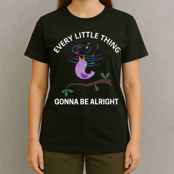 Every Little Thing Is Gonna Be Alright Singing Bird Yogis T-Shirt