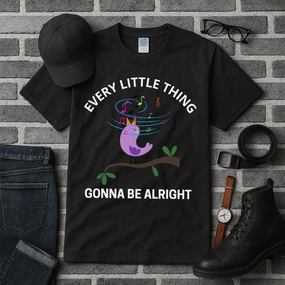Every Little Thing Is Gonna Be Alright Singing Bird Yogis Tall T-Shirt