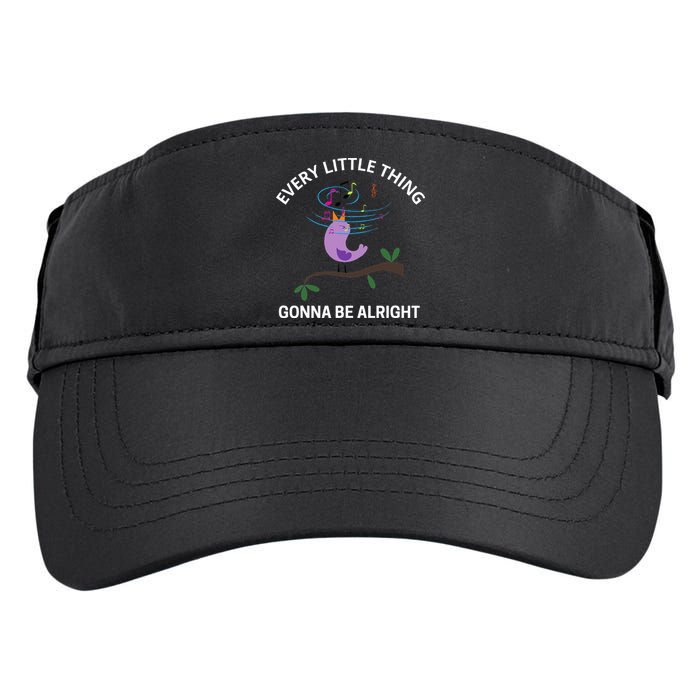 Every Little Thing Is Gonna Be Alright Singing Bird Yogis Adult Drive Performance Visor