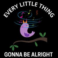 Every Little Thing Is Gonna Be Alright Singing Bird Yogis Drawstring Bag