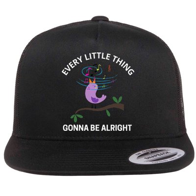 Every Little Thing Is Gonna Be Alright Singing Bird Yogis Flatbill Hat