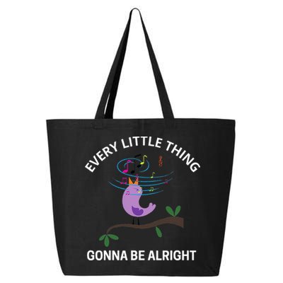 Every Little Thing Is Gonna Be Alright Singing Bird Yogis 25L Jumbo Tote