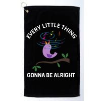 Every Little Thing Is Gonna Be Alright Singing Bird Yogis Golf Towel
