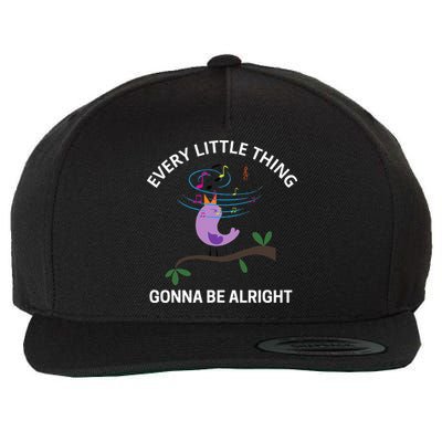 Every Little Thing Is Gonna Be Alright Singing Bird Yogis Wool Snapback Cap