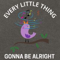 Every Little Thing Is Gonna Be Alright Singing Bird Yogis Cotton Canvas Backpack
