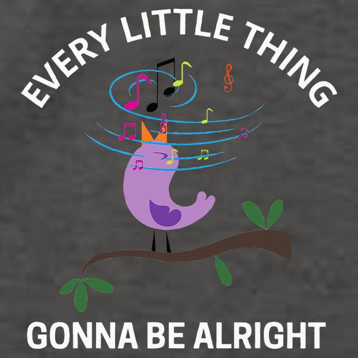 Every Little Thing Is Gonna Be Alright Singing Bird Yogis Vector Backpack