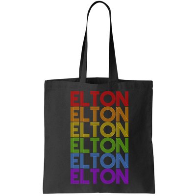Elton Wordmark Pattern Retro Style Bag