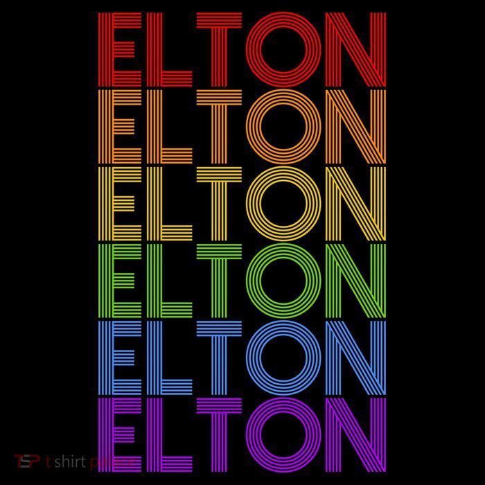 Elton Wordmark Pattern Retro Style Bag