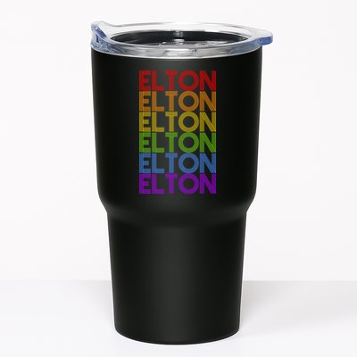 Elton Wordmark Pattern Retro Style Tumbler
