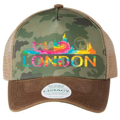 England London Uk British London Legacy Tie Dye Trucker Hat