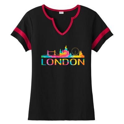 England London Uk British London Ladies Halftime Notch Neck Tee