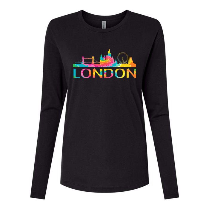 England London Uk British London Womens Cotton Relaxed Long Sleeve T-Shirt