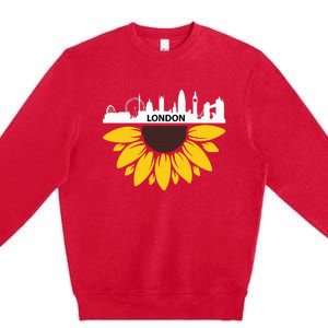 England London Uk British London Premium Crewneck Sweatshirt