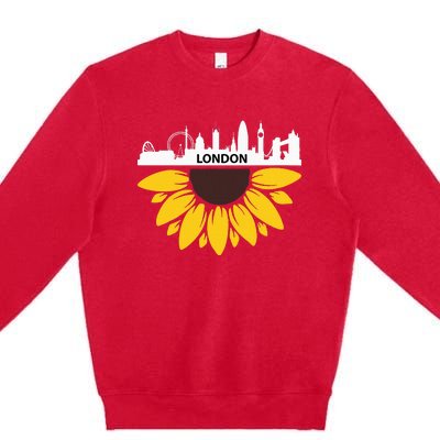 England London Uk British London Premium Crewneck Sweatshirt